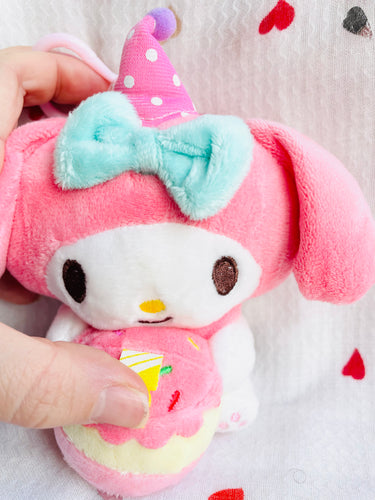 Sanrio Birthday Cake Plush Keychain 13cm My Melody Sanrio